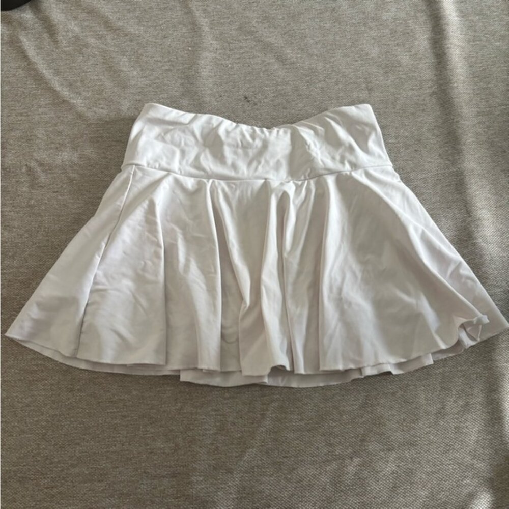 Athletic White Skirt